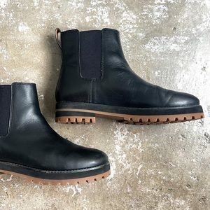 Madewell Black Leather Boots Size 8.5